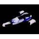 5B Body Shells - White With Blue Flame | Rovan Sports